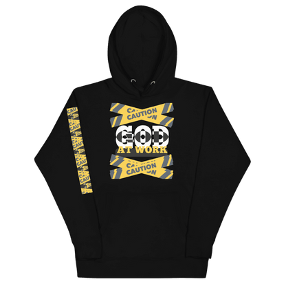 Caution God At Work | Premium Hoodie