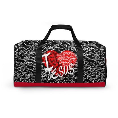 I Just Love Jesus | Red Bottom Edition Duffle Bag