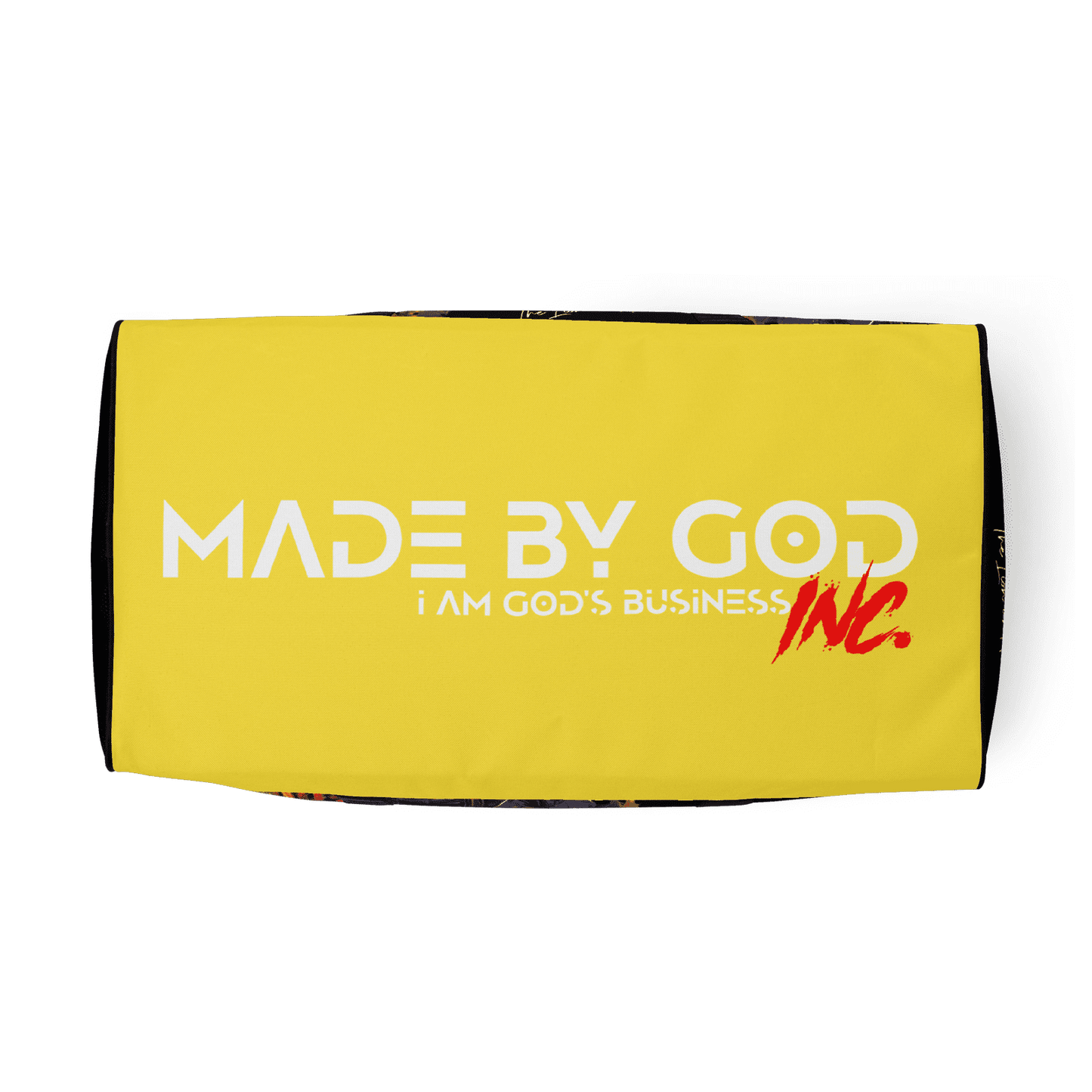 The Lion And The Lamb | Limited Edition Yellow Bottom Duffle Bag