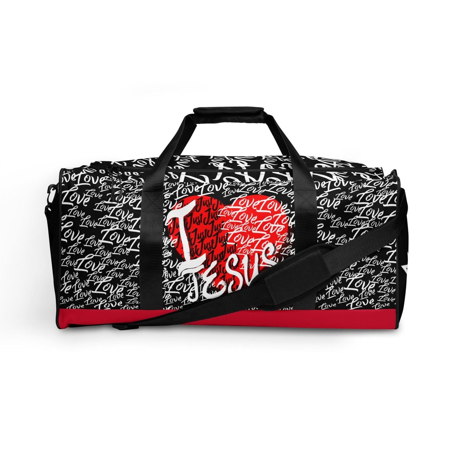 I Just Love Jesus | Red Bottom Edition Duffle Bag