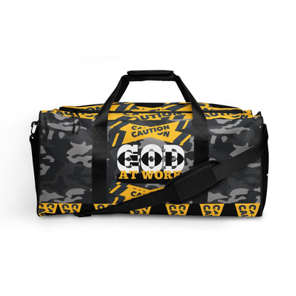 Caution God At Work - Duffle bag