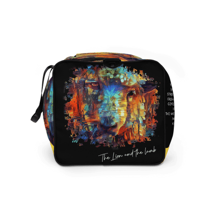 The Lion And The Lamb | Limited Edition Yellow Bottom Duffle Bag