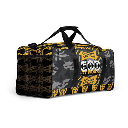 Caution God At Work - Duffle bag