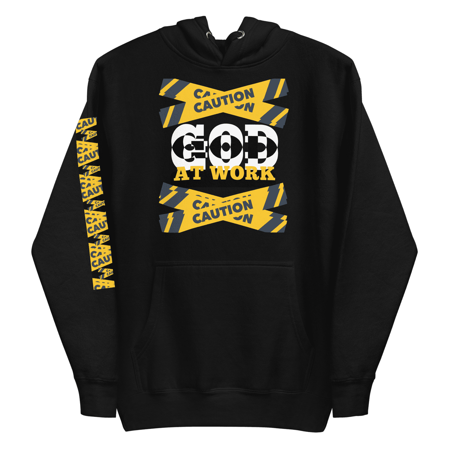 Caution God At Work | Premium Hoodie