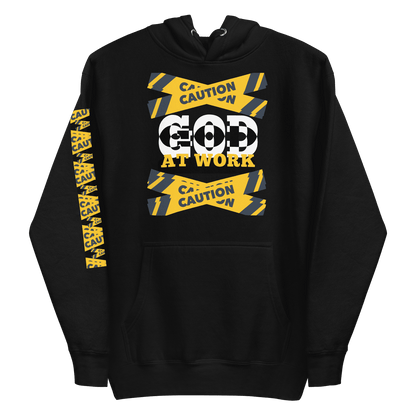 Caution God At Work | Premium Hoodie