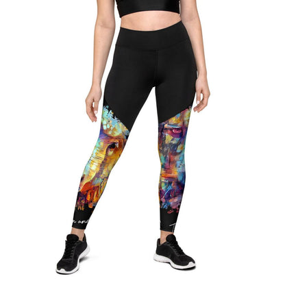 The Lion and The Lamb - Women's Sports Leggings