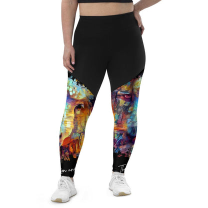 The Lion and The Lamb - Women's Sports Leggings