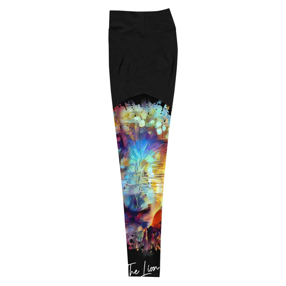 The Lion and The Lamb - Women's Sports Leggings